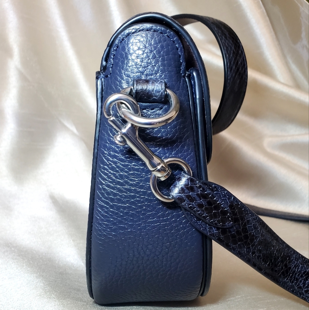 ‼️SOLD‼️ COACH GEORGIE Saddle Bag Suede, Leather - Picture 14 of 16